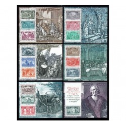 1992 Repubblica - Scoperta dell'America set di 6 foglietti MNH/**